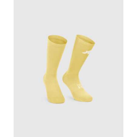 ASSOS RACING SOCKS S11 Mystic Yellow - Chaussettes hautes cyclisme | Planetecycle