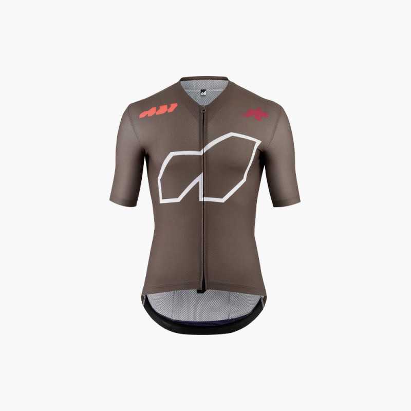 Assos EQUIPE R JERSEY S11 WE ARE THE A MOKA BROWN - Maillot Cycliste manches courtes | Planetecycle