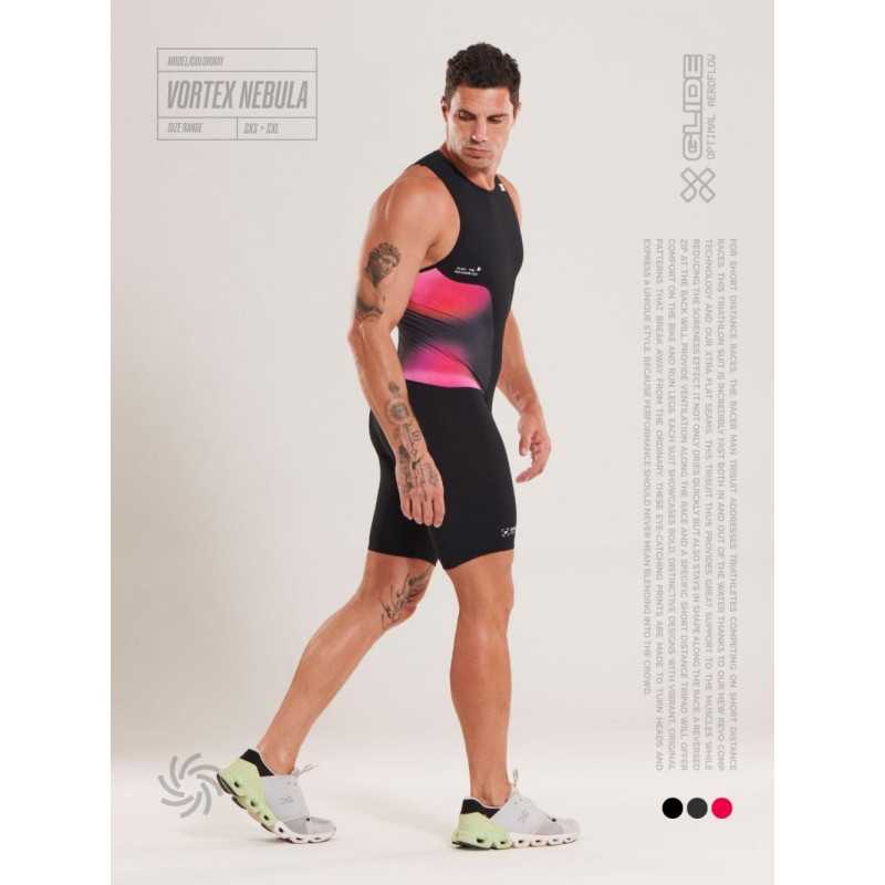 ZEROD RACER Vortex Nebula - Trifonction Triathlon Homme sans manches | Planetecycle