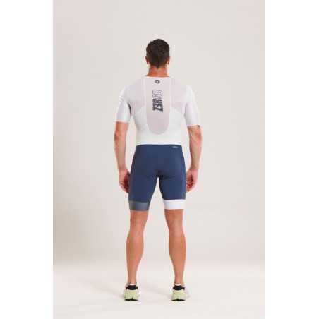 ZEROD TTSuit RACER Smoke White - Trifonction Triathlon Homme manches courtes | Planetecycle