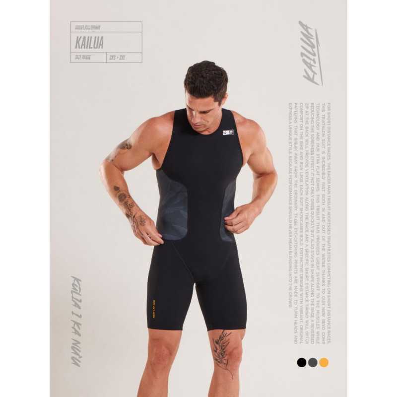 ZEROD RACER KAILUA - Trifonction Triathlon Homme sans manches | Planetecycle