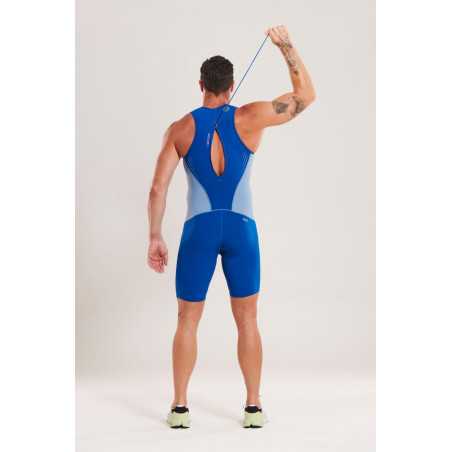 ZEROD RACER DeepBlue - Trifonction Triathlon Homme sans manches | Planetecycle ZEROD RACER DeepBlue - Trifonction Triathlon Homme sans manches | Planetecycle