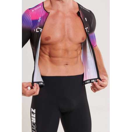 ZEROD TTSuit RACER Vortex Nebula - Trifonction Triathlon Homme manches courtes | Planetecycle ZEROD TTSuit RACER Vortex Nebula - Trifonction Triathlon Homme manches courtes | Planetecycle