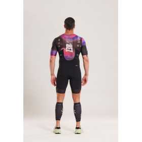 ZEROD TTSuit RACER Vortex Nebula - Trifonction Triathlon Homme manches courtes