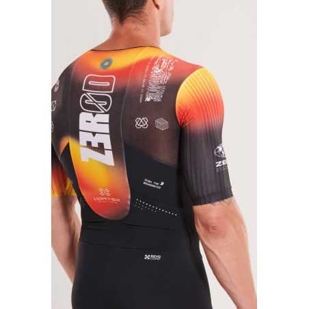 ZEROD TTSuit RACER Vortex Solar - Trifonction Triathlon Homme manches courtes | Planetecycle