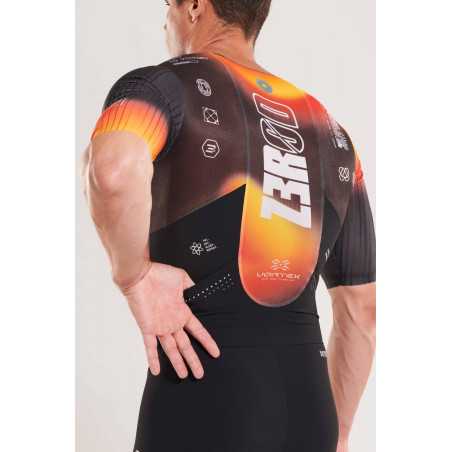 ZEROD TTSuit RACER Vortex Solar - Trifonction Triathlon Homme manches courtes | Planetecycle