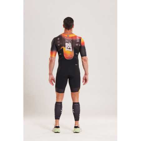 ZEROD TTSuit RACER Vortex Solar - Trifonction Triathlon Homme manches courtes | Planetecycle