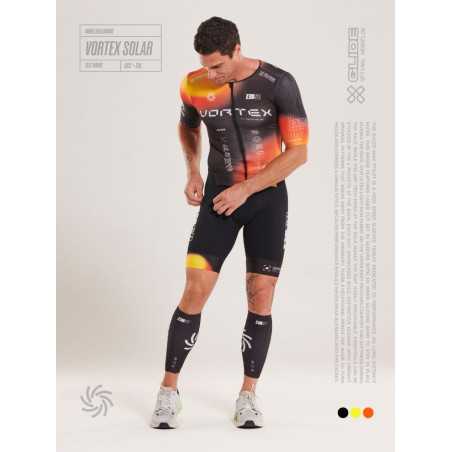 ZEROD TTSuit RACER Vortex Solar - Trifonction Triathlon Homme manches courtes | Planetecycle