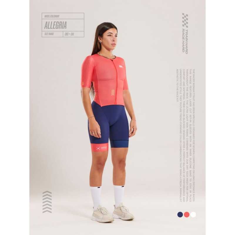 ZEROD TTSuit RACER Allegria - Trifonction Triathlon femme manches courtes | Planetecycle
