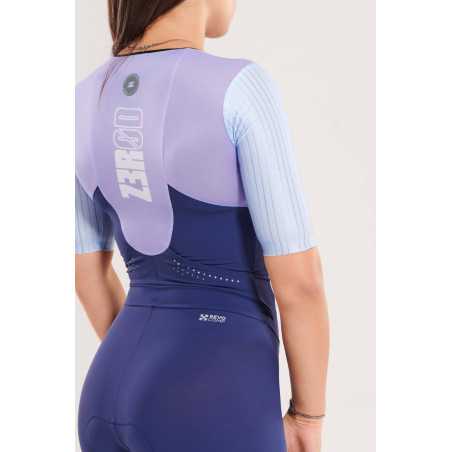 ZEROD TTSuit RACER Lavender - Trifonction Triathlon femme manches courtes | Planetecycle