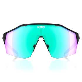 KOO ALIBI Taille L Photochromiques Black Matt / L. Green - Lunettes Solaires Cyclisme et Triathlon