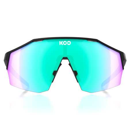 KOO ALIBI Taille L Photochromiques Black Matt / L. Green - Lunettes Solaires Cyclisme et Triathlon | Planetecycle