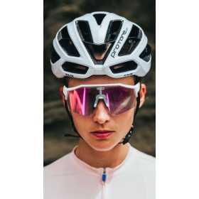 KOO ALIBI Taille L Photochromiques White Matt / L. Fuchsia - Lunettes Solaires Cyclisme et Triathlon