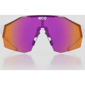 KOO ALIBI Taille L Photochromiques White Matt / L. Fuchsia - Lunettes Solaires Cyclisme et Triathlon