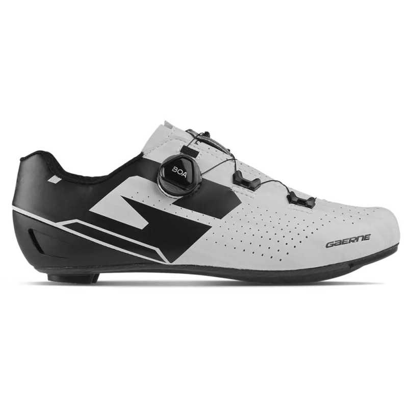 Gaerne Carbon G.FULGOR Black/White - Chaussures velo route | Planetecycle