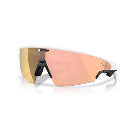 OAKLEY META VANGUARD AI White avec Verres Prizm Rose Gold - Lunettes solaires connectées avec Caméra et écouteurs intégrés | Planetecycle