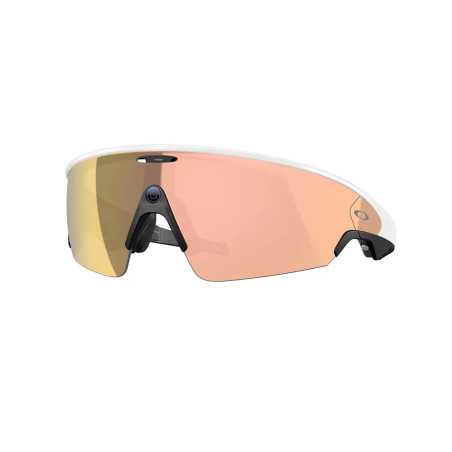OAKLEY META VANGUARD AI White avec Verres Prizm Rose Gold - Lunettes solaires connectées avec Caméra et écouteurs intégrés | Planetecycle