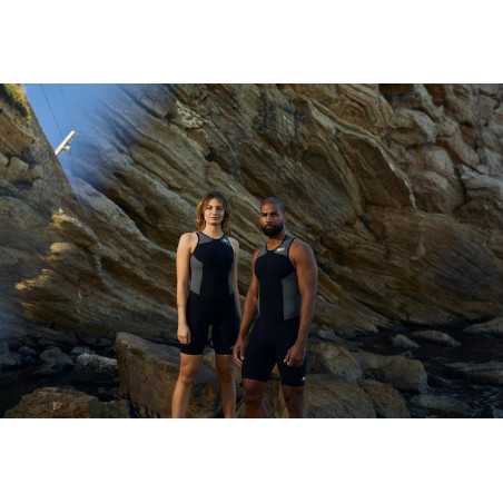 ZEROD ELITE Femme BLACK SERIES - Trifonction Triathlon Femme sans manches | Planetecycle