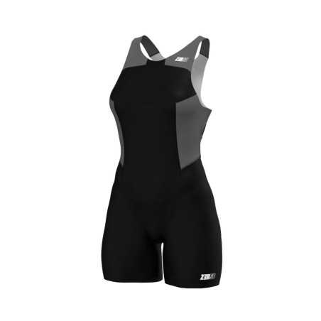ZEROD ELITE Femme BLACK SERIES - Trifonction Triathlon Femme sans manches | Planetecycle