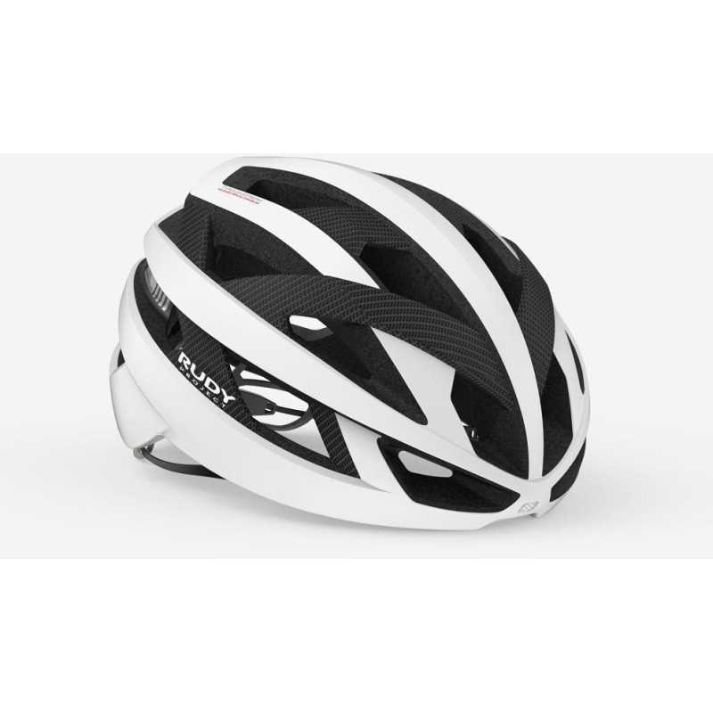 RUDY PROJECT REBEL CARBON MATTE WHITE W122 - Casque Route | Planetecycle