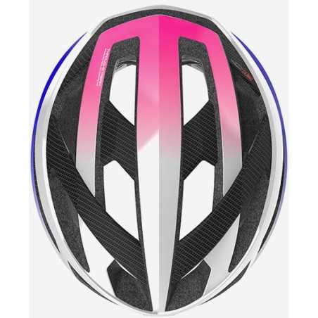 RUDY PROJECT REBEL CARBON PEARL METAL - PINK - CYBER BLUE SHINY - Casque Route | Planetecycle RUDY PROJECT REBEL CARBON PEARL METAL - PINK - CYBER BLUE SHINY - Casque Route | Planetecycle