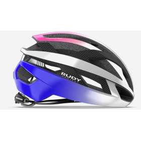 RUDY PROJECT REBEL CARBON PEARL METAL - PINK - CYBER BLUE SHINY - Casque Route