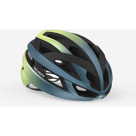RUDY PROJECT REBEL CARBON BLUE AVIO APPLE GREEN METAL MATTE - Casque Route | Planetecycle RUDY PROJECT REBEL CARBON BLUE AVIO APPLE GREEN METAL MATTE - Casque Route | Planetecycle