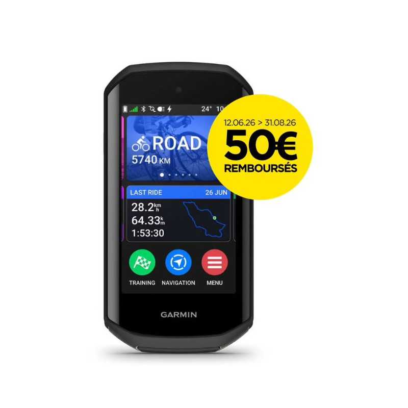 GARMIN 1050 Edge - Compteur GPS Cycle - EN STOCK - OFFRE ODR GARMIN ETE 2026 : 50€ remboursé !! prix réel payé 588.90€ | Planetecycle