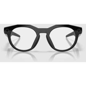 OAKLEY META HSTN IA Black avec verres incolores - Lunettes solaires connectées avec Caméra et écouteurs intégrés