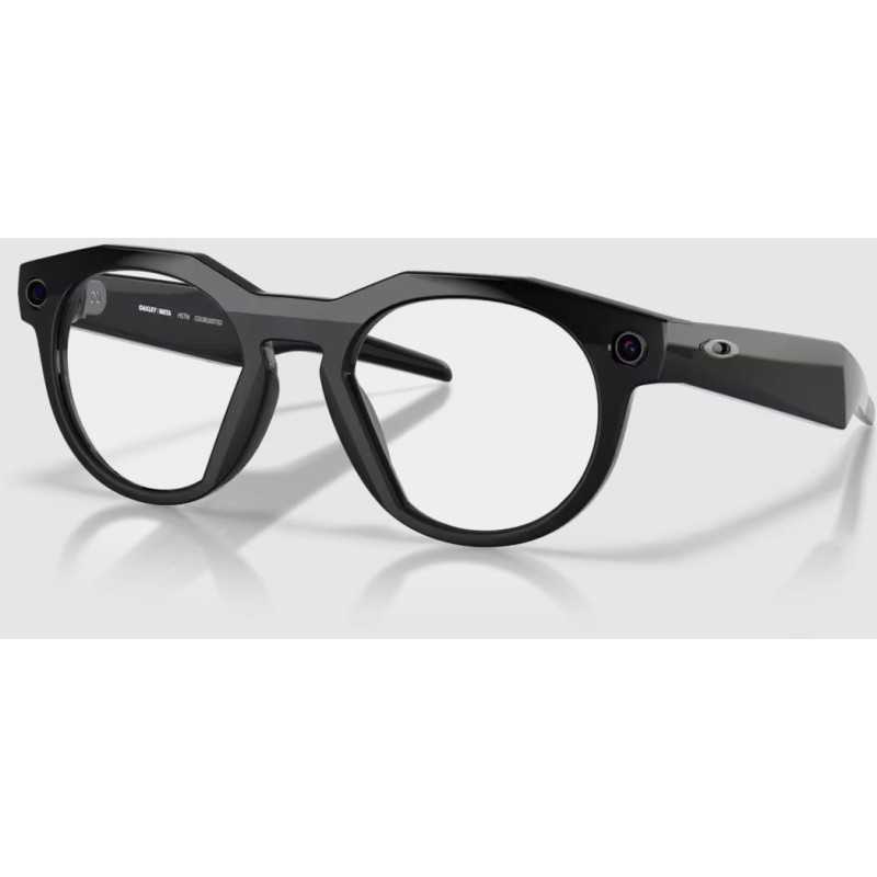 OAKLEY META HSTN IA Black avec verres incolores - Lunettes solaires connectées avec Caméra et écouteurs intégrés | Planetecycle