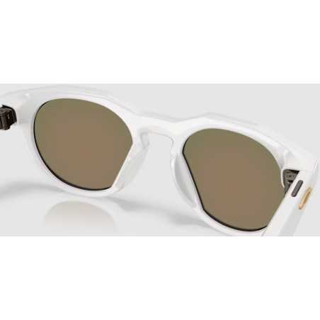 OAKLEY META HSTN AI Warm Grey avec verres Prizm Rubis - Lunettes solaires connectées avec Caméra et écouteurs intégrés | Planetecycle