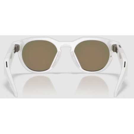OAKLEY META HSTN AI Warm Grey avec verres Prizm Rubis - Lunettes solaires connectées avec Caméra et écouteurs intégrés | Planetecycle