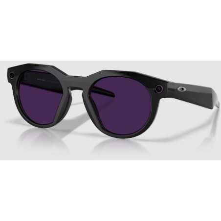OAKLEY META HSTN AI Black et Verres Photochromiques Transitions Améthyste - Lunettes solaires connectées IA | Planetecycle