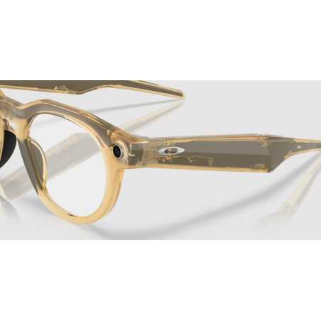 OAKLEY META HSTN AI Curry Clair avec Verres Photochromiques Transition Brown - Lunettes solaires connectées IA | Planetecycle