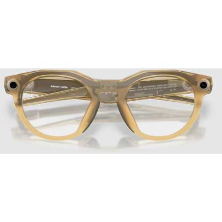 OAKLEY META HSTN AI Curry Clair avec Verres Photochromiques Transition Brown - Lunettes solaires connectées IA | Planetecycle