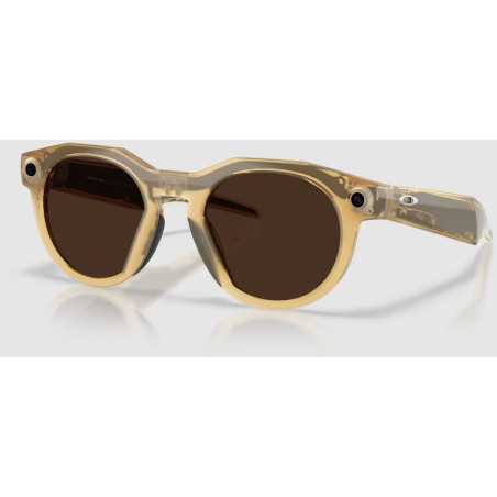 OAKLEY META HSTN AI Curry Clair avec Verres Photochromiques Transition Brown - Lunettes solaires connectées IA | Planetecycle