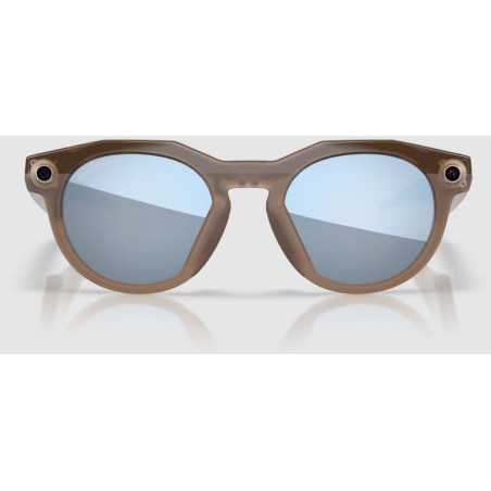 OAKLEY META HSTN AI Marron Smoke avec Verres polariés Prizm Deep Water Polarized - Lunettes solaires connectées IA | Planetecycle OAKLEY META HSTN AI Marron Smoke avec Verres polariés Prizm Deep Water Polarized - Lunettes solaires connectées IA | Planetecycle
