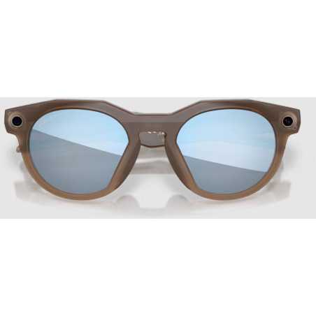 OAKLEY META HSTN AI Marron Smoke avec Verres polariés Prizm Deep Water Polarized - Lunettes solaires connectées IA | Planetecycle OAKLEY META HSTN AI Marron Smoke avec Verres polariés Prizm Deep Water Polarized - Lunettes solaires connectées IA | Planetecycle