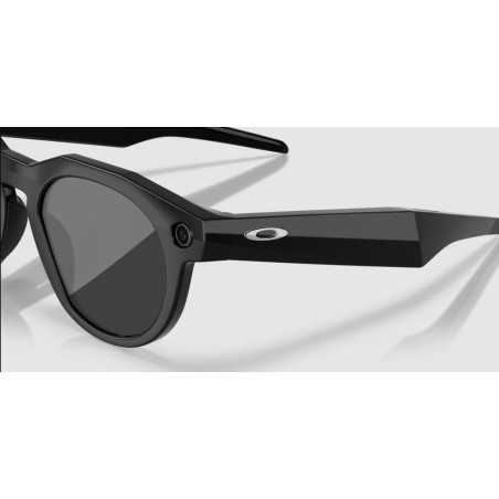 OAKLEY META HSTN AI Black avec Verres polarisés Prizm Polarized Black - Lunettes solaires connectées IA | Planetecycle