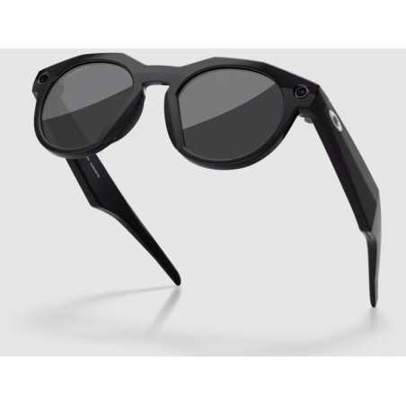 OAKLEY META HSTN AI Black avec Verres polarisés Prizm Polarized Black - Lunettes solaires connectées IA | Planetecycle