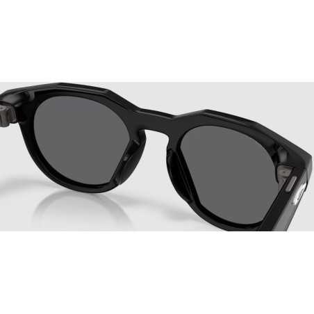 OAKLEY META HSTN AI Black avec Verres polarisés Prizm Polarized Black - Lunettes solaires connectées IA | Planetecycle