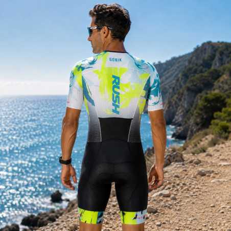 RUSH ALLIGATOR AQUA Homme - Trifonction Triathlon manches courtes | Planetecycle RUSH ALLIGATOR AQUA Homme - Trifonction Triathlon manches courtes | Planetecycle