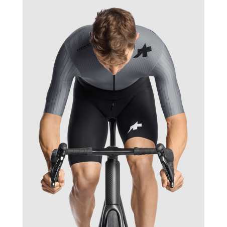 Assos EQUIPE RS LE HOUDINI ROADSUIT S11 - FANATIC SILVER - Cuissard Cycliste | Planetecycle