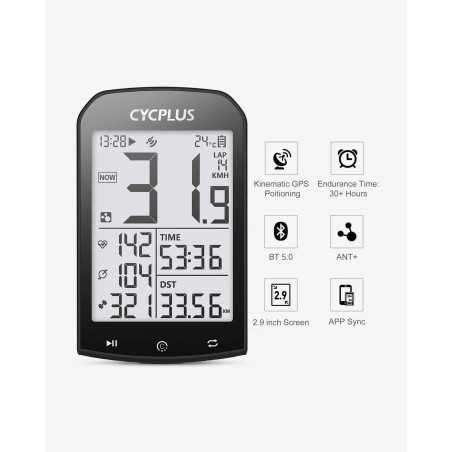 CYCPLUS M1 Compteur GPS pour vélo de route | Planetecycle CYCPLUS M1 Compteur GPS pour vélo de route | Planetecycle