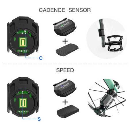 Cycplus C3 capteur vitesse et cadence | Planetecycle Cycplus C3 capteur vitesse et cadence | Planetecycle