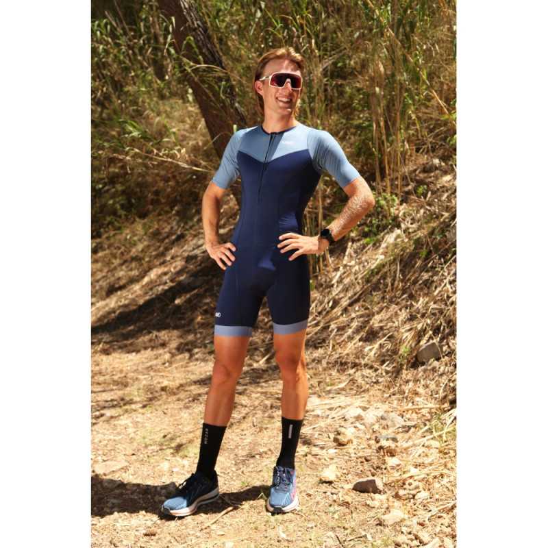 MAKO STEEL BLUE/NAVY TEAM SET-IN - Trifonction Homme Triathlon | Planetecycle