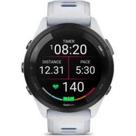 GARMIN Forerunner 265 46mm blanche avec bracelet en silicone blanc/bleu - Montre GPS Running 