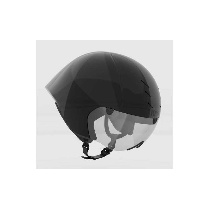 Casque KASK MISTRAL BLACK ANTHRACITE - Casque Aéro Triathlon & Contre-la-montre avec Visière | Planetecycle