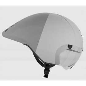 Casque KASK MISTRAL WHITE SILVER - Casque Aéro Triathlon & Contre-la-montre avec Visière
