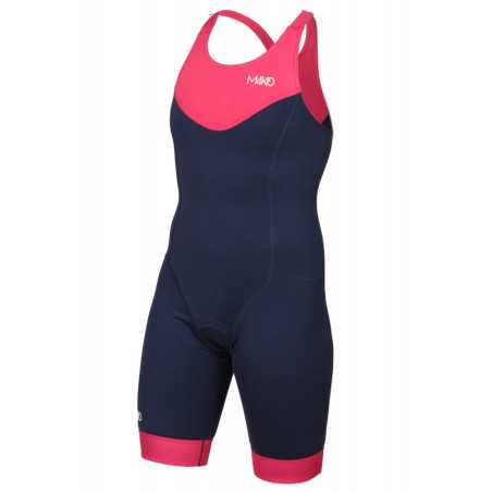 MAKO Team Hot Pink Navy - Trifonction Femme Triathlon Sans Manches | Planetecycle
